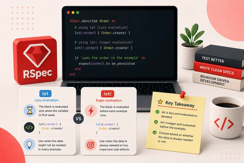 The Key Differences Between let and let! in RSpec